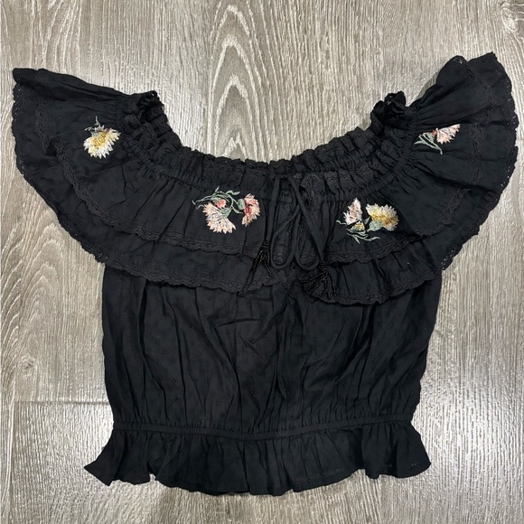 Rahi Floral Eyelet Trim Blouse, Size: M - Picture 4 of 6